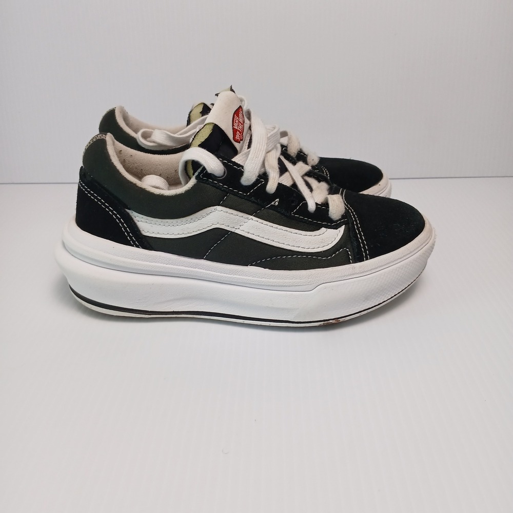 Vans Old Skool Oversized Stacked Black White Platform Sneakers Women 5